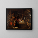 L'Adoration des bergers - Mattia Preti — framed artwork on a wall