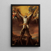 La crucifixion de Saint André - Mattia Preti — framed artwork on a wall