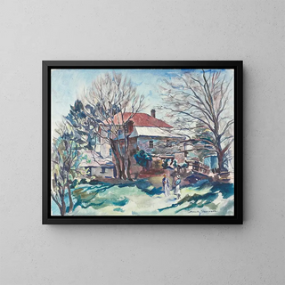 Bare Trees - Maud Sherwood — framed artwork on a wall