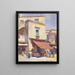 Fruit Store Painting Capri - Maud Sherwood — framed artwork on a wall