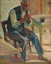 a seated man - Maurice Albert Loutreuil — artwork view