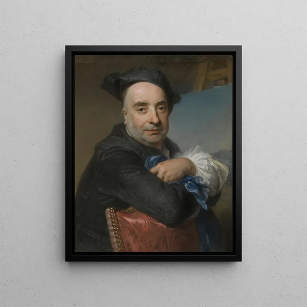 Claude Dupouch - Maurice Quentin de La Tour — framed artwork on a wall