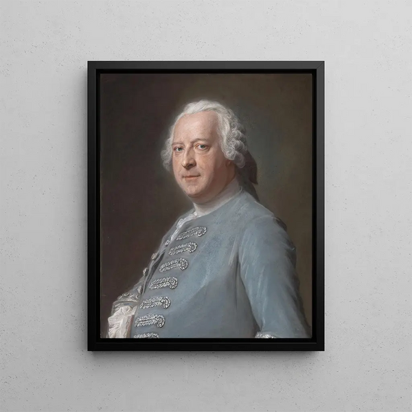 Jean Charles Garnier d'Isle 1697-1755 - Maurice Quentin de La Tour — framed artwork on a wall