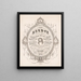 Priez donc de cette manière - Maurice Autograph Cylinder — framed artwork on a wall