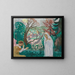 Annunciation in the Spring Garden - Maurice Denis — framed artwork on a wall