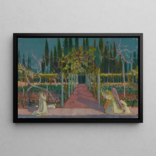 Annunciation - Maurice Denis — framed artwork on a wall