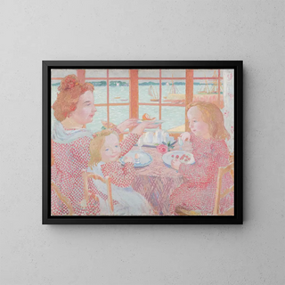 Breakfast Painting - Maurice Denis — framed artwork on a wall