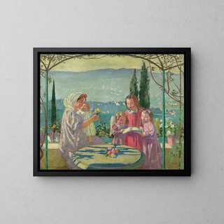 Cantique de la Madone de Fiesole au matin - Maurice Denis — framed artwork on a wall