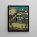 Drying laundry or Moonrise at the Priory - Maurice Denis — framed artwork on a wall