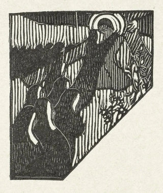 Maurice Denis - Illustratie met kruisdraging van Christus en nonnen bij gedicht in dichtbundel Sagesse van Paul Verlaine.webp