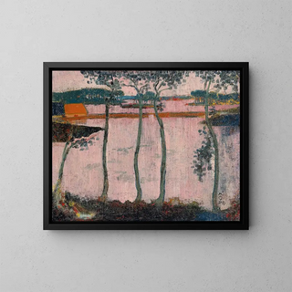 La Digue rouge à Loctudy - Maurice Denis — framed artwork on a wall