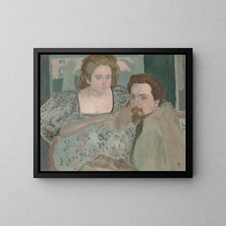 Portrait of Marthe and Maurice - Maurice Denis — framed artwork on a wall