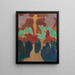 The Orange Christ - Maurice Denis — framed artwork on a wall