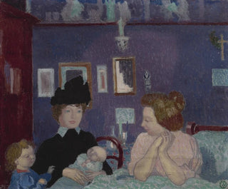 Visit in the purple room - Maurice Denis — artwork view