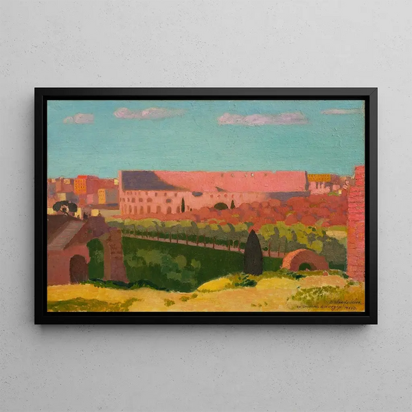 View of the Colosseum - Maurice Denis — framed artwork on a wall