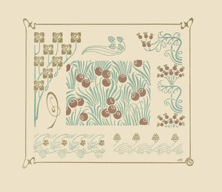 Abstract design painting based on berries and flower buds - Maurice Pillard Verneuil — artwork view