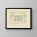 Abstract design painting based on berries and flower buds - Maurice Pillard Verneuil — framed artwork on a wall