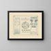 Abstract design based on berries, leaves, and herbs - Maurice Pillard Verneuil — framed artwork on a wall