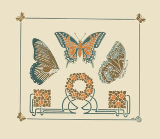 Abstract design based on butterflies and leaves - Maurice Pillard Verneuil — artwork view