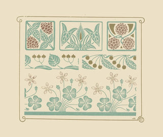 Conception abstraite basée sur des formes de baies de trèfle à quatre feuilles - Maurice Pillard Verneuil — artwork view