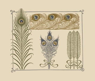 an abstract design inspired by peacock feathers - Maurice Pillard Verneuil — artwork view