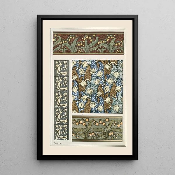 Lily of the Valley 3 - Maurice Pillard Verneuil — framed artwork on a wall