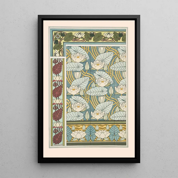 Water Lily 2 - Maurice Pillard Verneuil — framed artwork on a wall