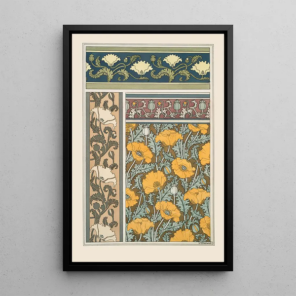 Poppy - Maurice Pillard Verneuil — framed artwork on a wall