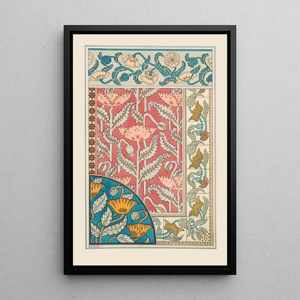 Poppy 2 - Maurice Pillard Verneuil — framed artwork on a wall