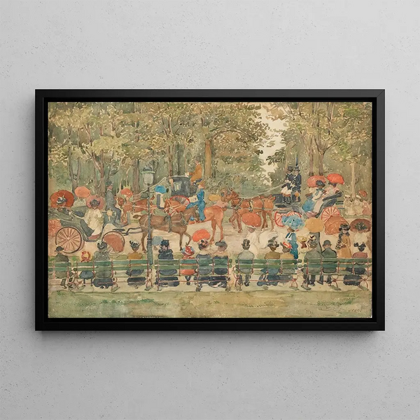 Central Park - Maurice Prendergast — framed artwork on a wall