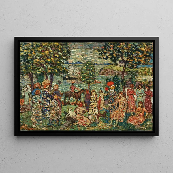 Fantasy Painting - Maurice Prendergast — framed artwork on a wall