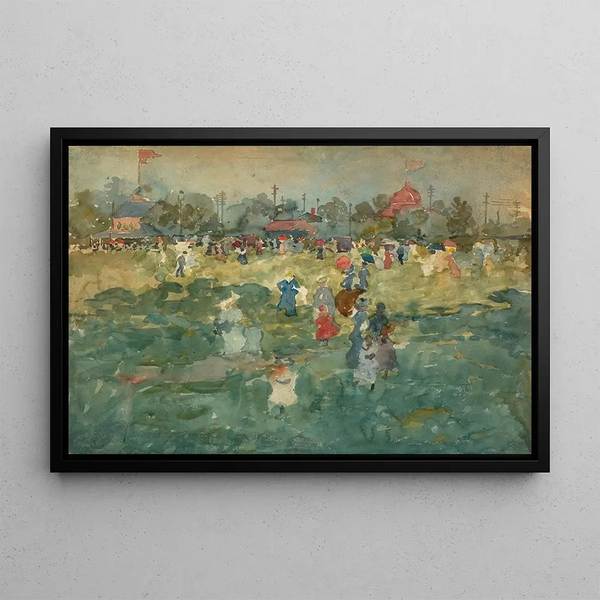 Franklin Park Boston - Maurice Prendergast — framed artwork on a wall