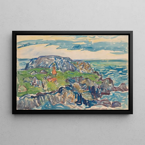 Gloucester Painting - Maurice Prendergast — framed artwork on a wall