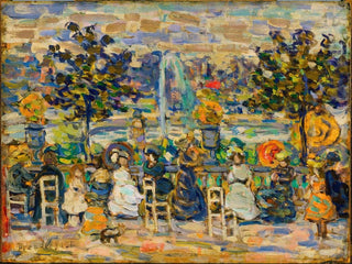 In the Gardens of Luxembourg - Maurice Prendergast — artwork view