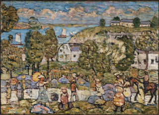 Landscape Painting near Nahant - Maurice Prendergast — artwork view