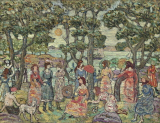 Landscape with Figures - Maurice Prendergast — artwork view