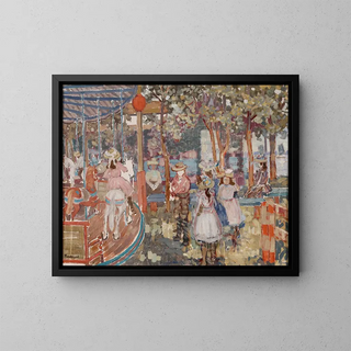 Carrousel - Maurice Prendergast — framed artwork on a wall