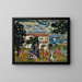 Village of New England - Maurice Prendergast — framed artwork on a wall