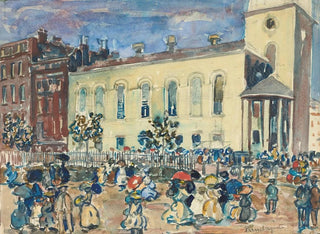 Church of Park Street in Boston - Maurice Prendergast — artwork view