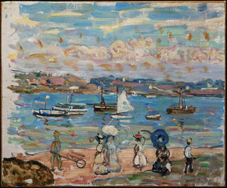 Promenade au bord de la mer - Maurice Prendergast — artwork view