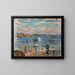 Promenade au bord de la mer - Maurice Prendergast — framed artwork on a wall