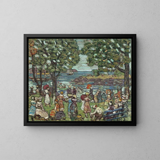 Salem Bay - Maurice Prendergast — framed artwork on a wall