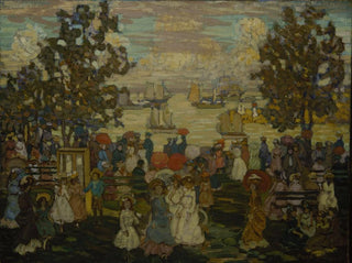Salem Willows Painting - Maurice Prendergast — artwork view