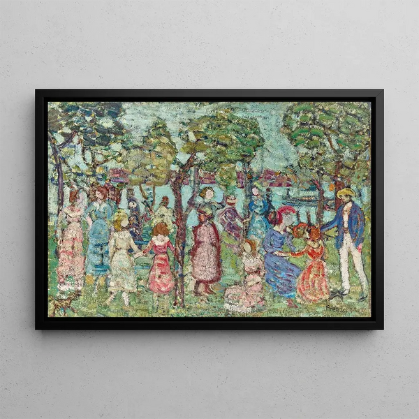 Summer Painting - Maurice Prendergast — framed artwork on a wall