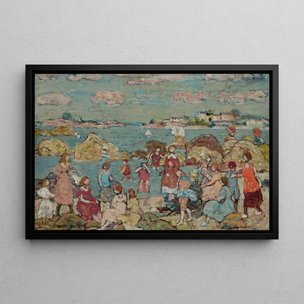 Le Rivage - Maurice Prendergast — framed artwork on a wall