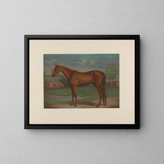 La reine des courses de trot - Maurice Scanlan — framed artwork on a wall