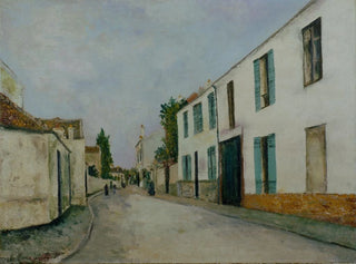 Street scene in the village - Maurice Utrillo — artwork view