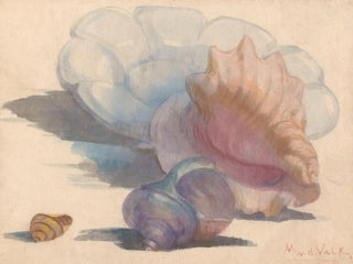 Trois coquillages près d'un hôtel pliant de Delft - Maurits van der Valk — artwork view