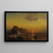 Sunset on the Waves - Mauritz Frederick Hendrick de Haas — framed artwork on a wall