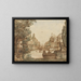 Caprice avec une villa palladienne - Mauro Antonio Tesi — framed artwork on a wall